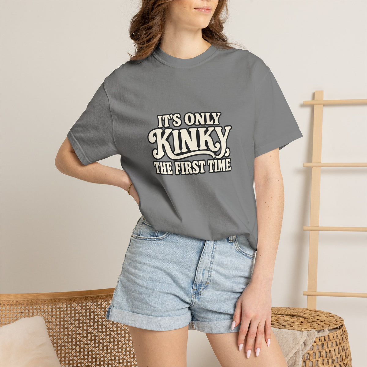 It's Only Kinky the First Time Tee — Funny Retro Graphic T-Shirt