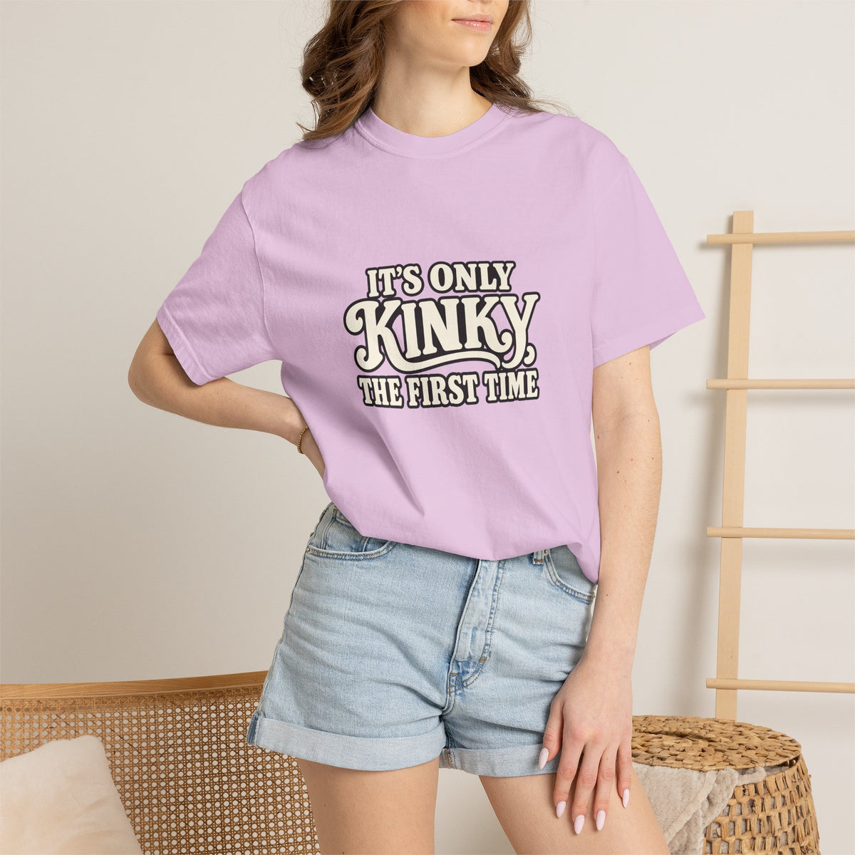 It's Only Kinky the First Time Tee — Funny Retro Graphic T-Shirt
