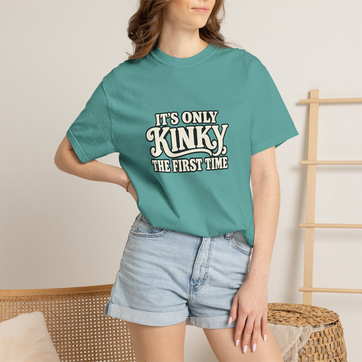 It's Only Kinky the First Time Tee — Funny Retro Graphic T-Shirt