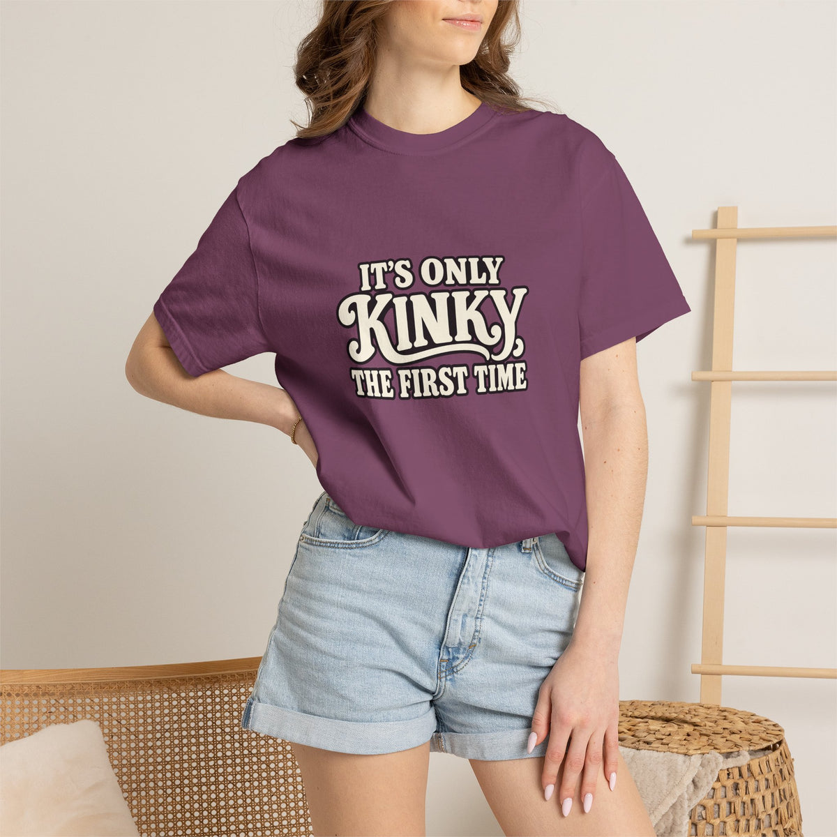 It's Only Kinky the First Time Tee — Funny Retro Graphic T-Shirt