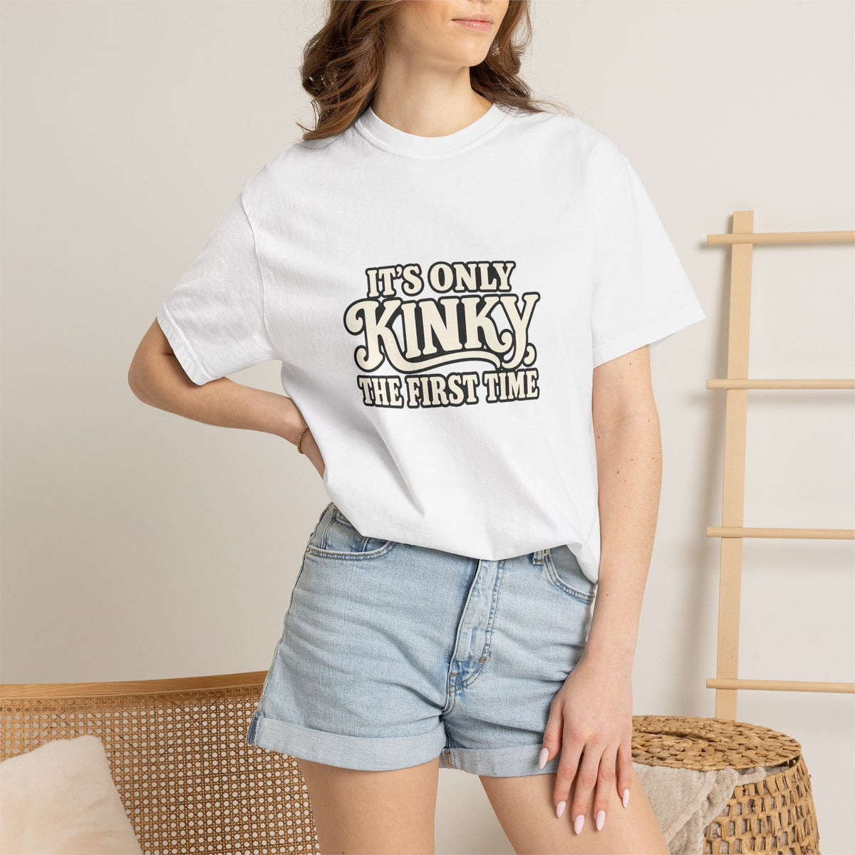 It's Only Kinky the First Time Tee — Funny Retro Graphic T-Shirt