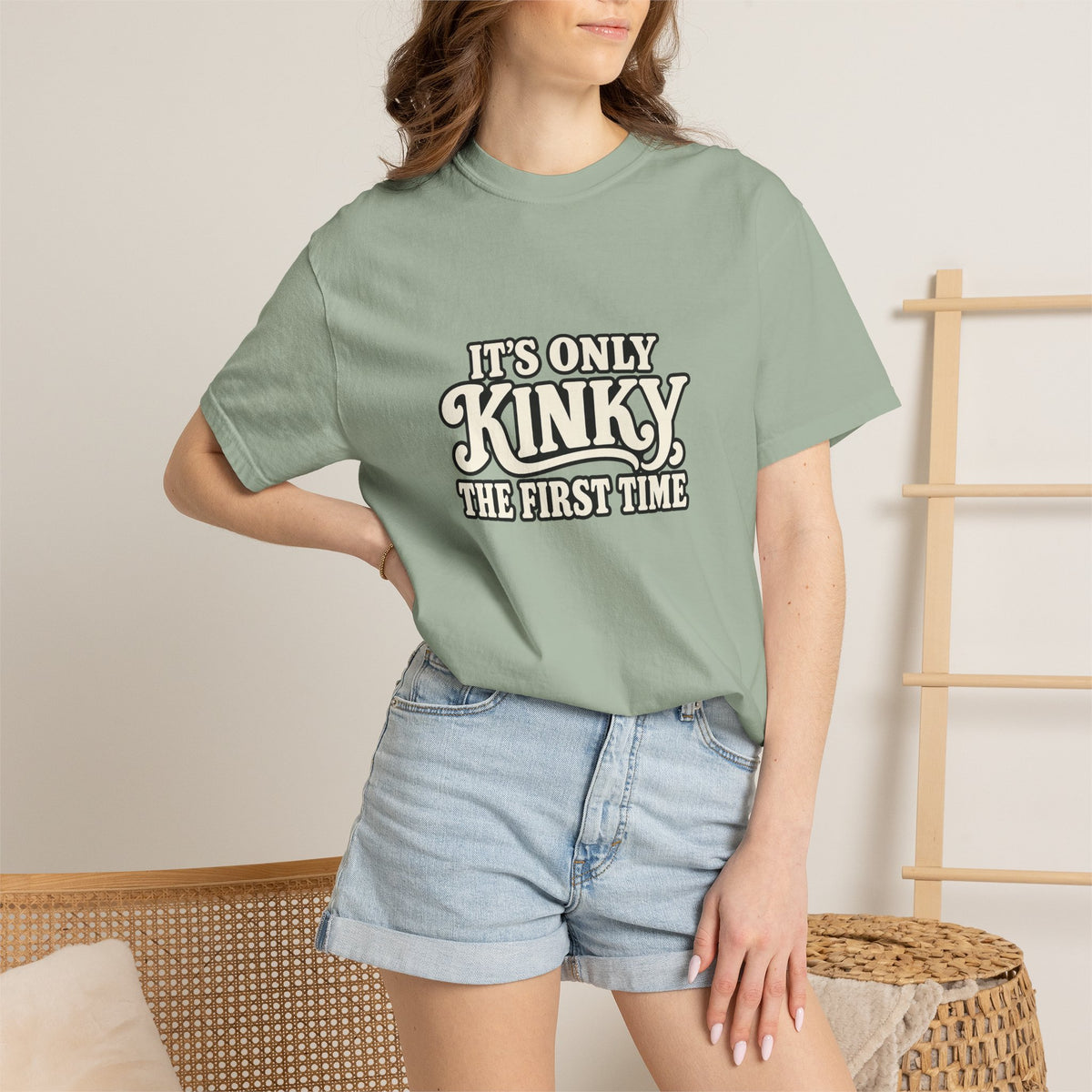 It's Only Kinky the First Time Tee — Funny Retro Graphic T-Shirt