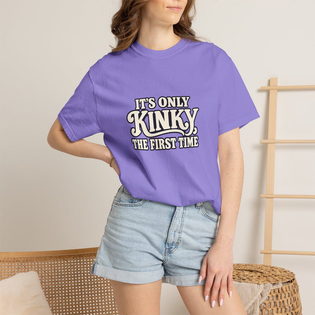 It's Only Kinky the First Time Tee — Funny Retro Graphic T-Shirt