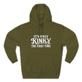 Kinky The First Time Hoodie — Funny Retro Script Graphic Sweatshirt